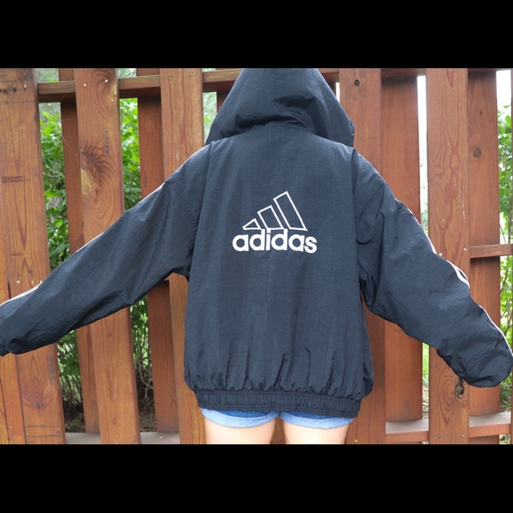 Black adidas coat - Picture 3 of 4